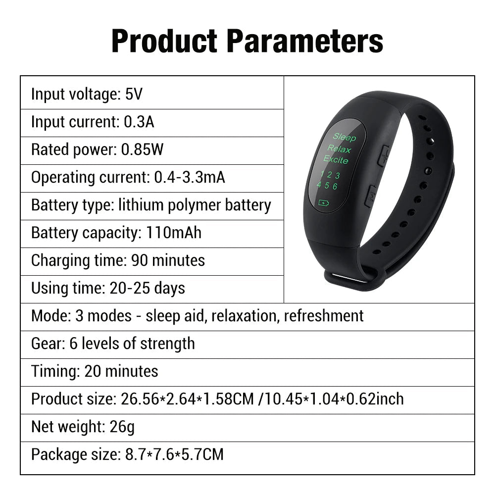 Sleep Aid Wristband Device
