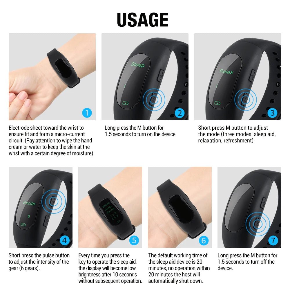 Sleep Aid Wristband Device